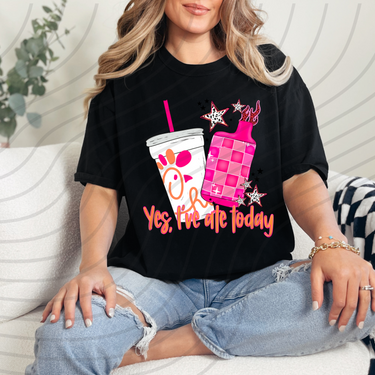 Yes, I've Ate Today Chickfila and Vape Direct-To-Film Transfer